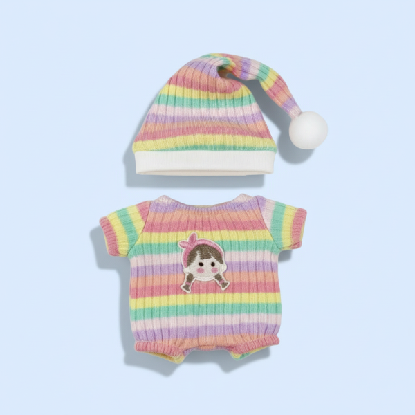 17Cm Mini Plush Doll'S Clothes Outfit Accessories for Korea Kpop Labubu V1 V2 V3 Christmas Onesie Hat Set Clothing