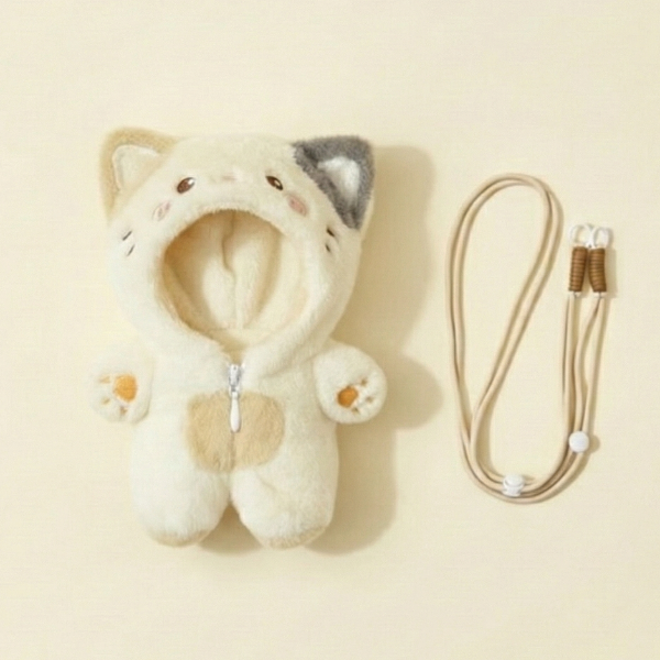 Only Clothes Suitable for 17Cm Labubu for 15-17Cm Labubu Doll Clothesanimal Elephant Cute Cat Clothes Set Accessories