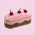 Cherry Cake Plush Pencil Case